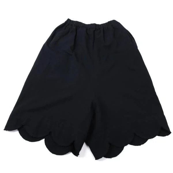 COMME des GARCONS Dyed Poly Scallop Dropped Crotch Pants Navy S K-136874_001