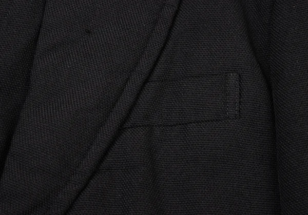 コムデギャルソン オムプリュスCOMME des GARCONS HOMME PLUS カットオフドッキングポリジャケット 黒S K-136881_007