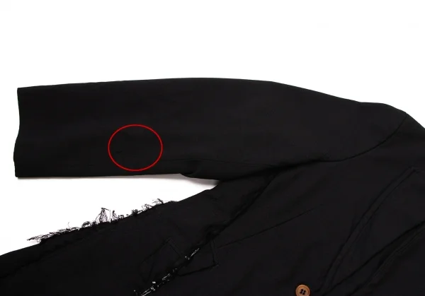 コムデギャルソン オムプリュスCOMME des GARCONS HOMME PLUS カットオフドッキングポリジャケット 黒S K-136881_008