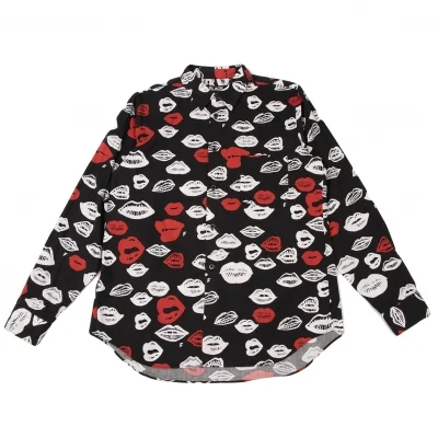 BLACK COMME des GARCONS Lip Printed Shirt