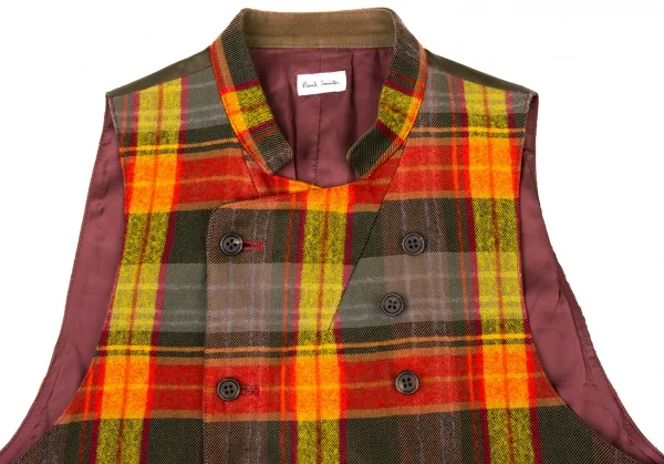 Paul Smith Cotton Wool Wrinkled Check Vest K-136887_006