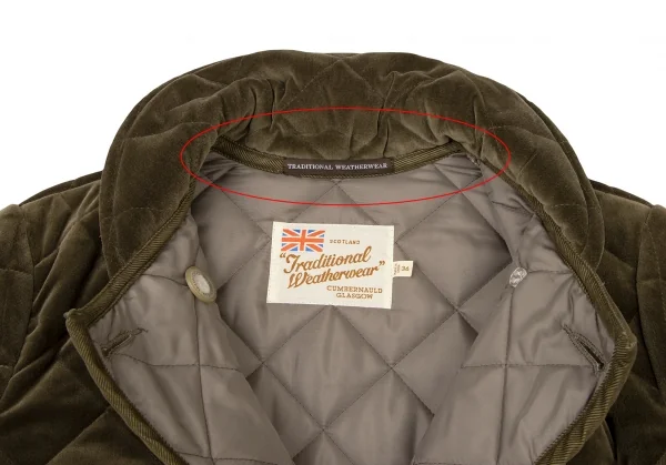 Traditional Weatherwear Padding Quilted Velor Jacket K-136903_005