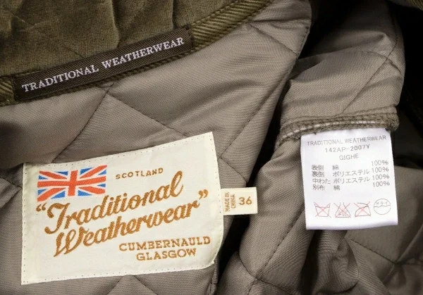 Traditional Weatherwear Padding Quilted Velor Jacket K-136903_020