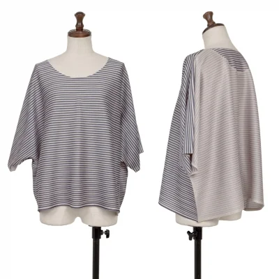 PLEATS PLEASE Stripe Pleats T Shirt