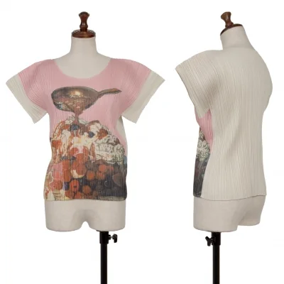 PLEATS PLEASE Printed T Shirt