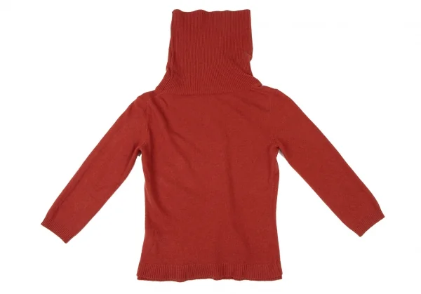 マックスマーラMax Mara WEEKEND カシミヤ混紡リブタートルネックニット 赤M K-136931_011