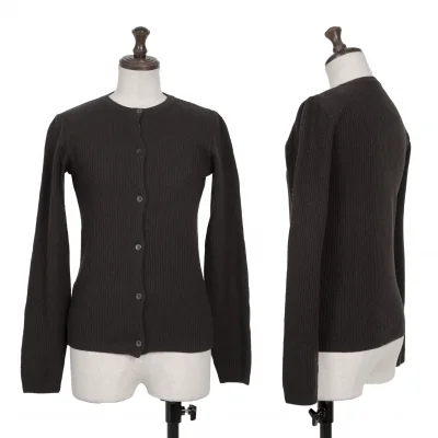 MIU MIU Wool Rib Knit Cardigan