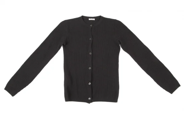 MIU MIU Wool Rib Knit Cardigan K-136945_002