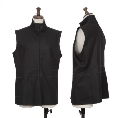 MIU MIU Wool Blended Hook Front Vest