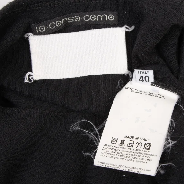 コルソコモ×メゾンマルジェラMaison Margiela×10 Corso Como ホールスリーブデザインカットソー 黒40 K-136957_016