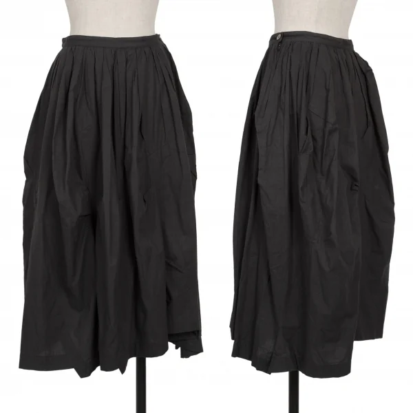 COMME des GARCONS Cotton Switching Design Skirt Black S-M K-136971_001