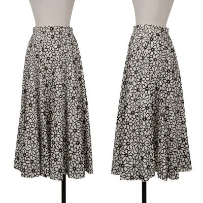 robe de chambre COMME des GARCON Cotton Floral Velour Skirt