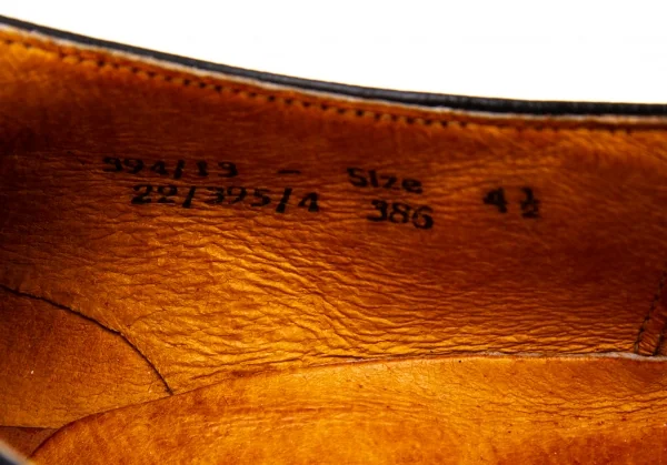 ロイドフットウェアLloyd Footwear 型押しレザーレースアップシューズ 黒4 1/2 (24位) K-136982_014