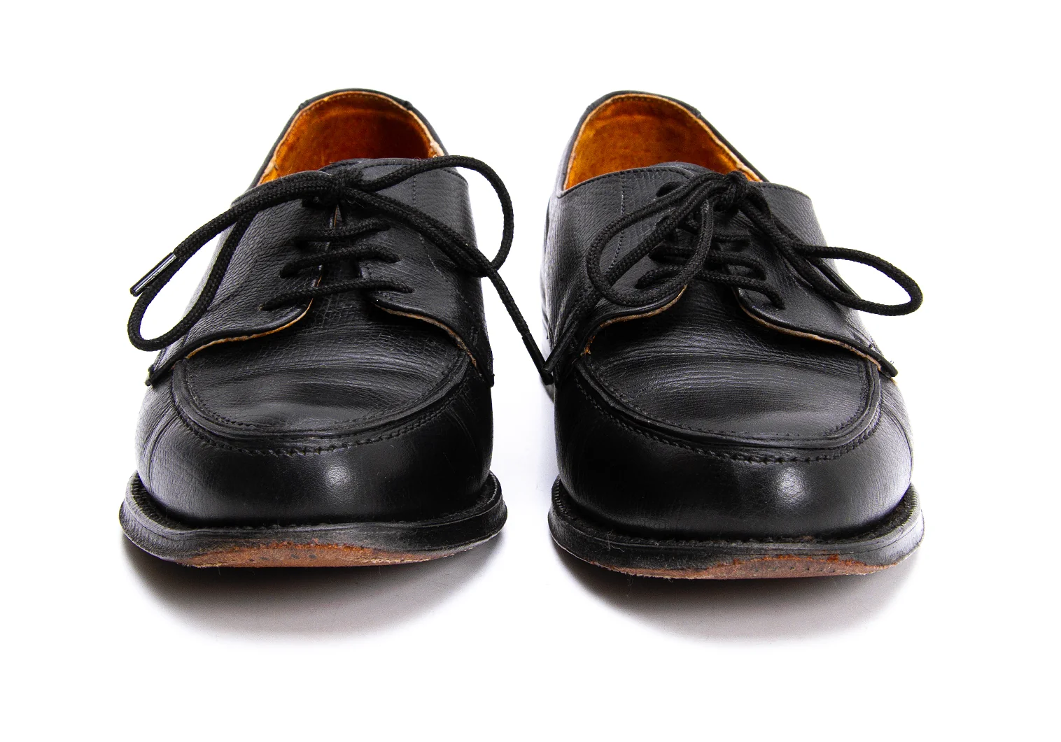 ベイクド様ブラックレザー レースアップシューズ　ロイドフットウェア ロイドフットウェアLloyd Footwear 型押しレザーレースアップ