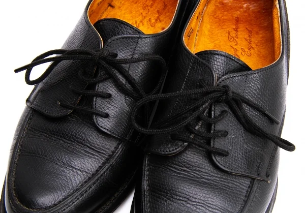 ロイドフットウェアLloyd Footwear 型押しレザーレースアップシューズ 黒4 1/2 (24位) K-136982_007