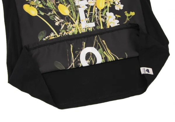 ポールスミスPaul Smith PAUL フロントフラワープリント切替Tシャツ 黒黄M K-136987_011