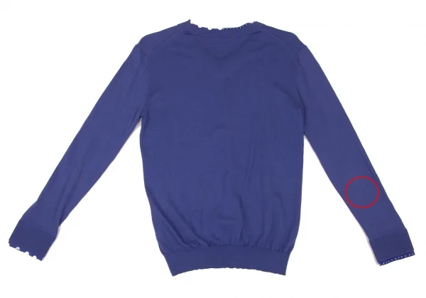 Paul Smith PS Cotton Silk Dot Layered V-neck Knit Sweater K-136988_012