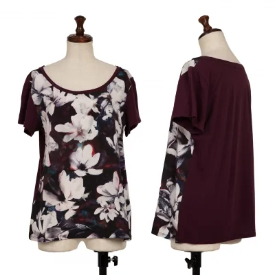 Paul Smith BLACK Front Floral Print Switching T Shirt