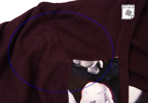 ポールスミス ブラックPaul Smith BLACK フロントフラワープリント切替Tシャツ 紫M K-136989_005