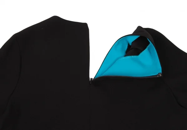 ポールスミスPaul Smith 袖マルチカラーVネックワンピース 黒マルチ38 K-136992_014