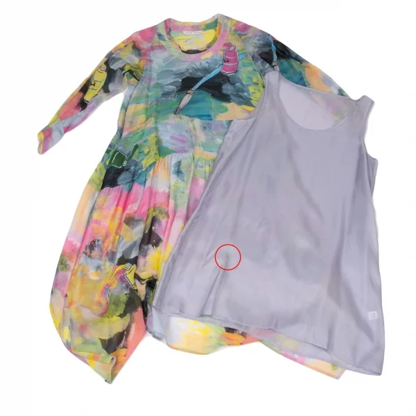 TSUMORI CHISATO Silk Paints Printed Dress K-137006_010