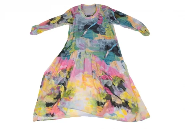 TSUMORI CHISATO Silk Paints Printed Dress K-137006_002