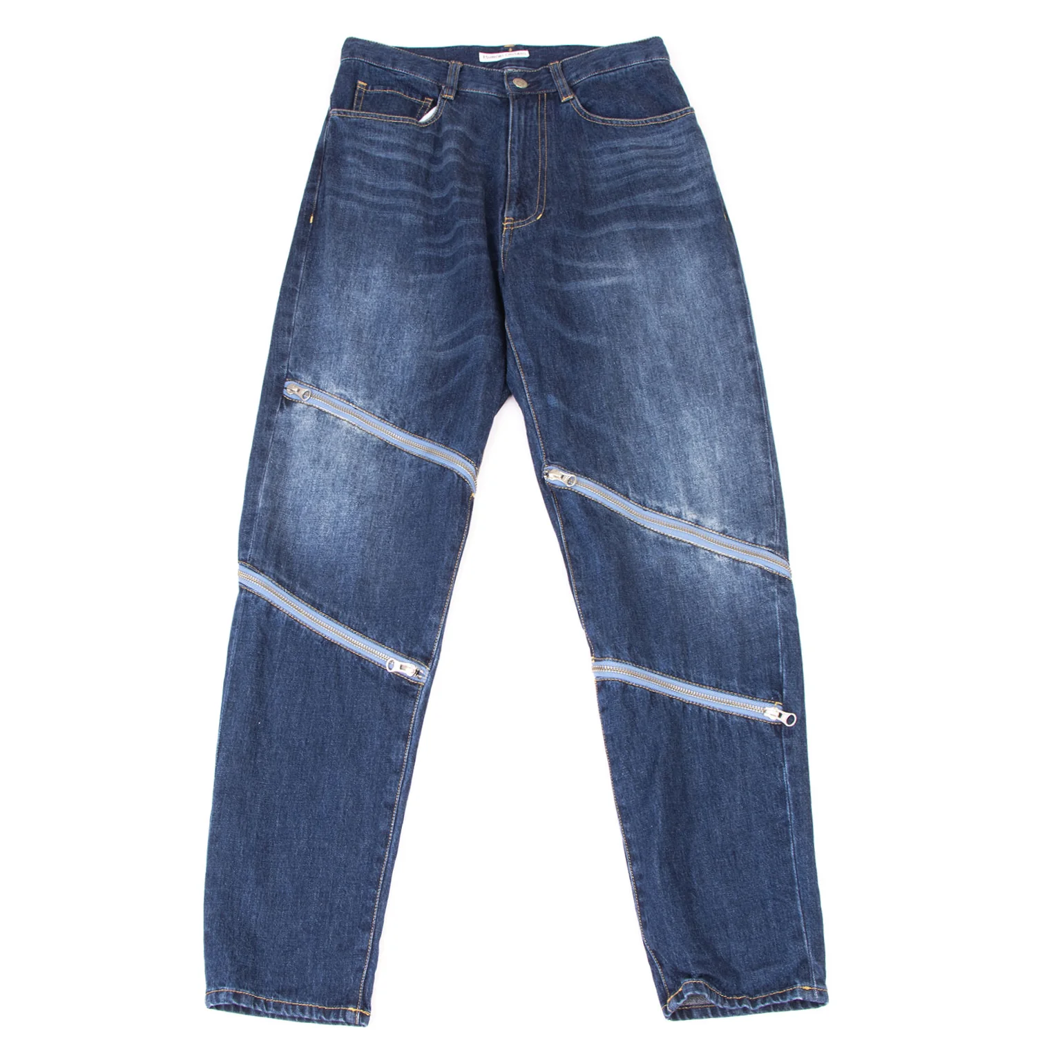 TSUMORI CHISATO Spiral Zipper Denim Pants Indigo 2 | PLAYFUL