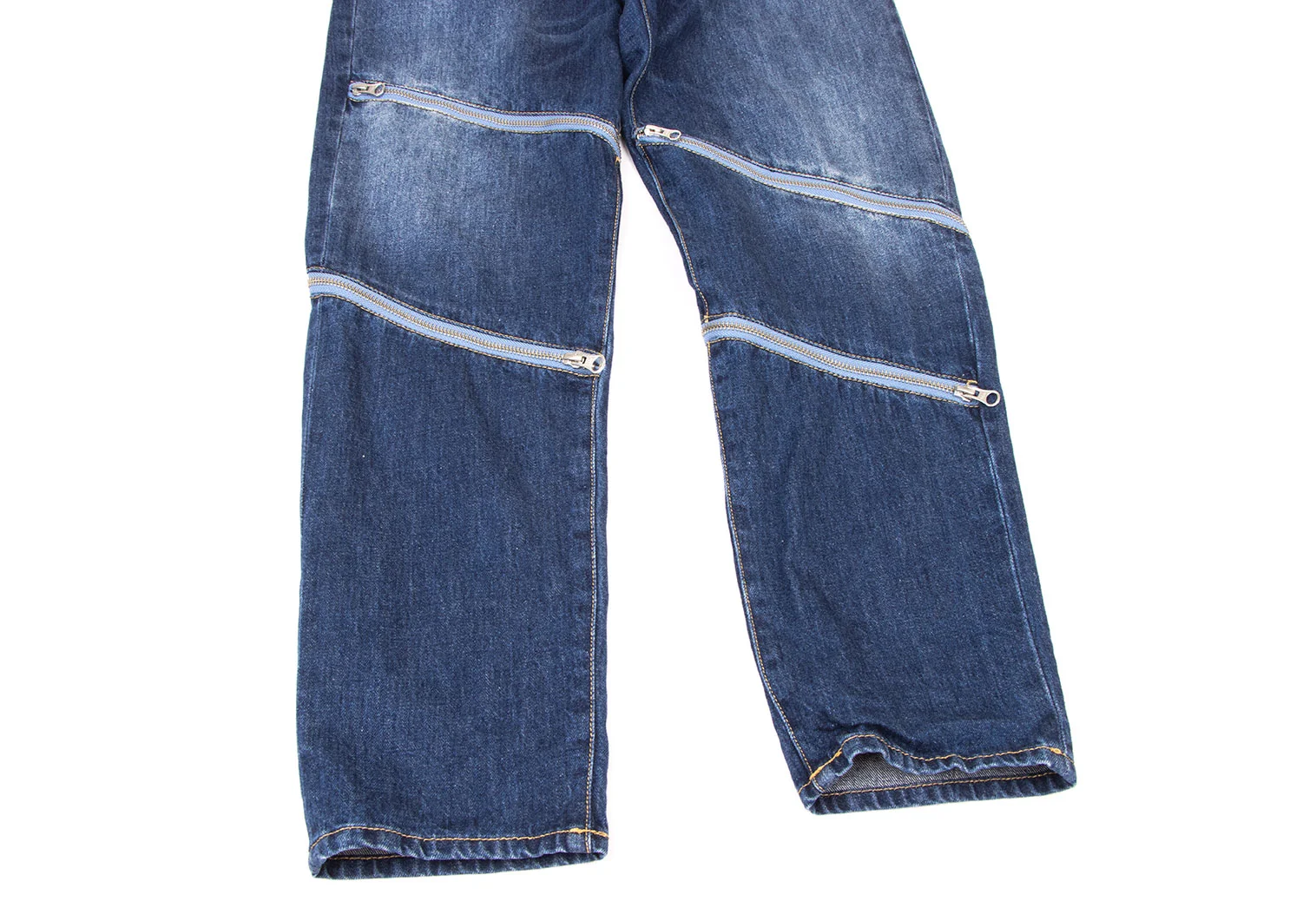 TSUMORI CHISATO Spiral Zipper Denim Pants Indigo 2 (K-137012