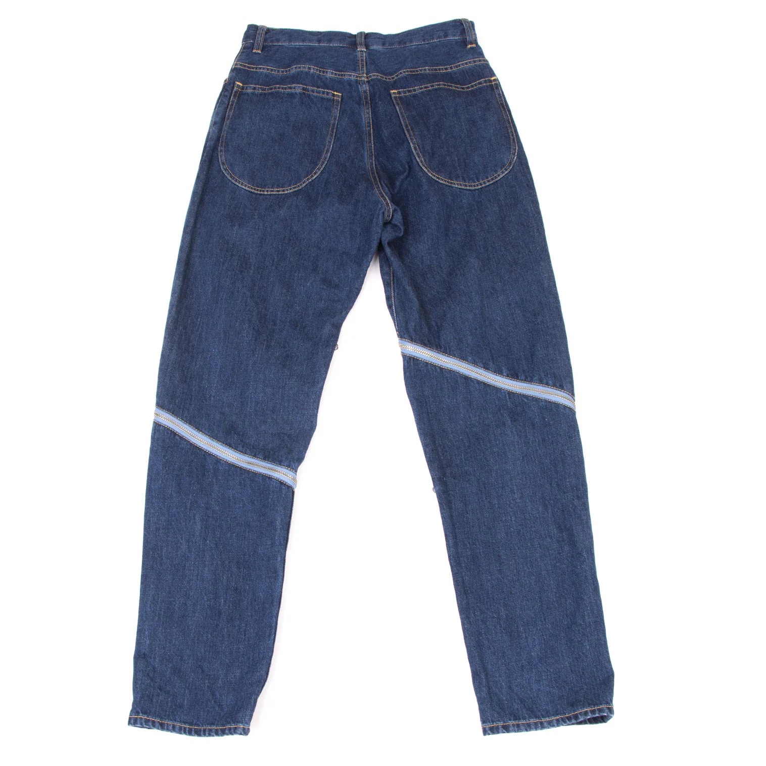 【2plan】Incision circle washing denim pants TSUMORI CHISATO Spiral Zipper Denim Pants Indigo 2 | PLAYFUL