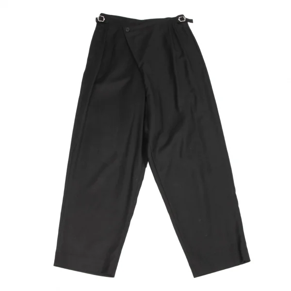 TSUMORI CHISATO Front Wrap Design Pants Black 2 K-137016_001