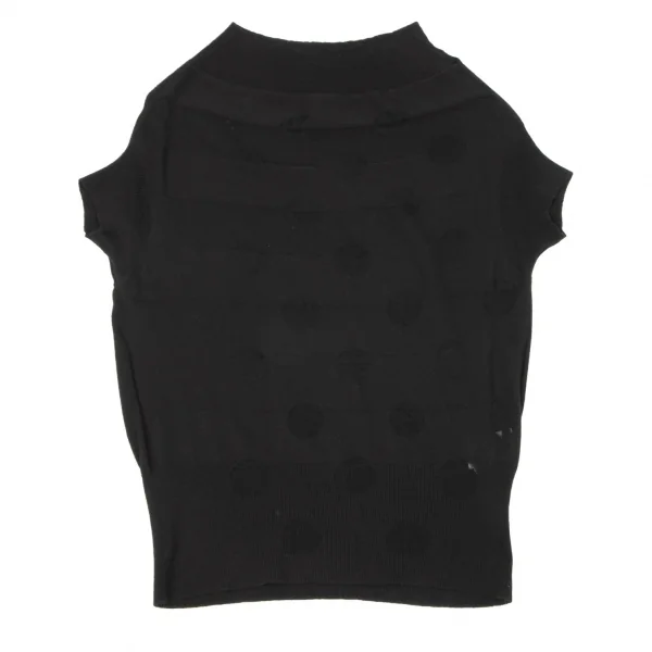 Y's Dot Woven Knit Top K-137025_002