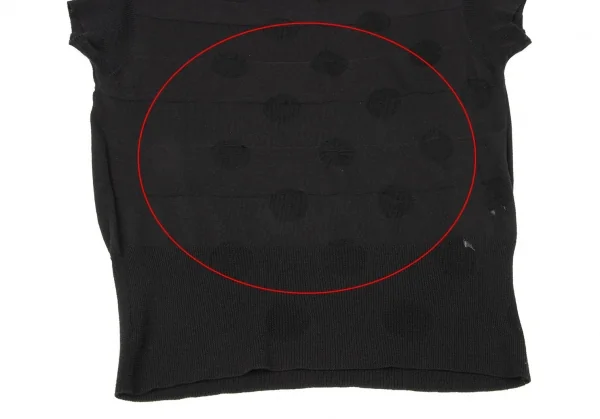 Y's Dot Woven Knit Top K-137025_007