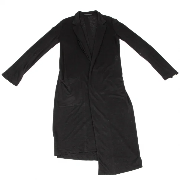 Y's Linen Hem Asymmetry Long Jacket K-137029_002