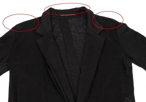 Y's Linen Hem Asymmetry Long Jacket K-137029_003