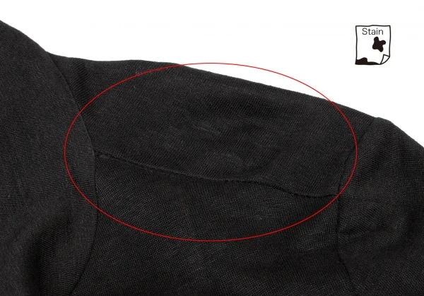 Y's Linen Hem Asymmetry Long Jacket K-137029_004