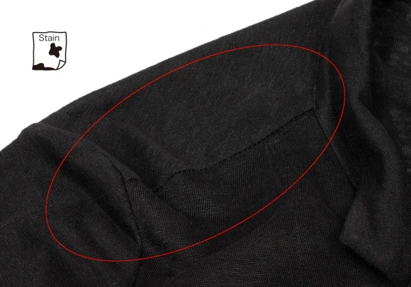 Y's Linen Hem Asymmetry Long Jacket K-137029_005