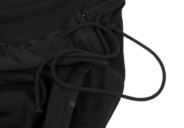 ワイズY's レーヨン混紡サルエルパンツ 黒2 K-137033_004