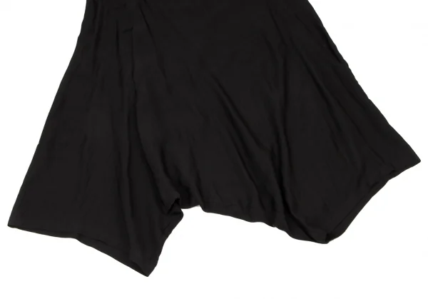 ワイズY's レーヨン混紡サルエルパンツ 黒2 K-137033_007