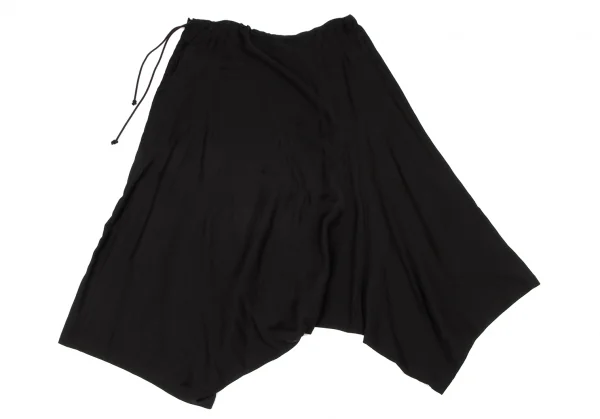 ワイズY's レーヨン混紡サルエルパンツ 黒2 K-137033_009