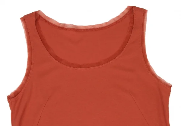 ヒロココシノHIROKO KOSHINO メッシュパイピングタンクトップ レンガ40 K-137045_002