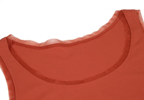 ヒロココシノHIROKO KOSHINO メッシュパイピングタンクトップ レンガ40 K-137045_003