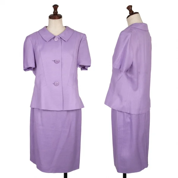 pierre cardin Rayon Jacket & Skirt Purple 9 K-137054_001
