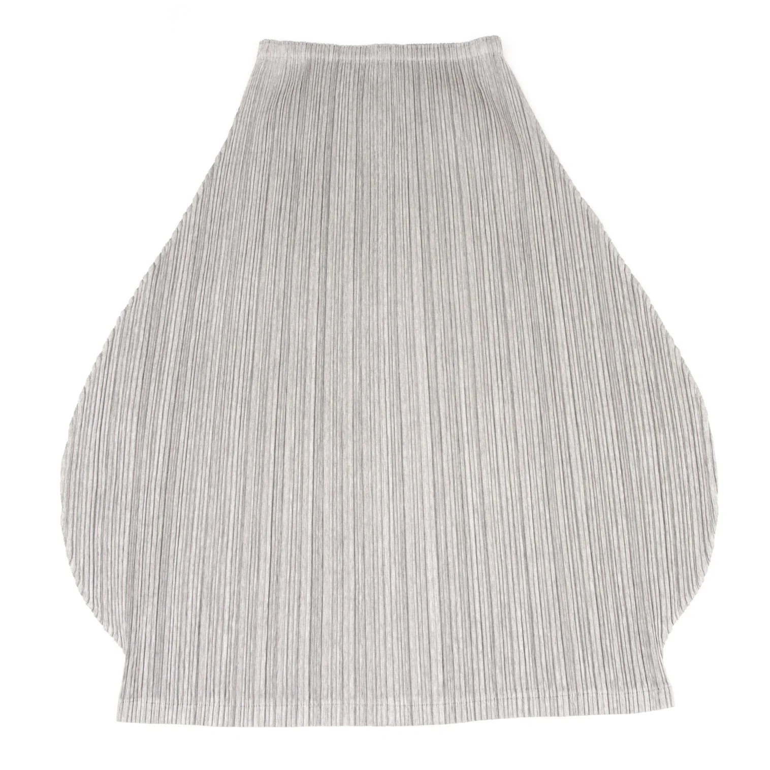 PLEATS PLEASE グレー プリーツデザイン プリーツプリーズPLEATS PLEASE コットンポリ変形スカート