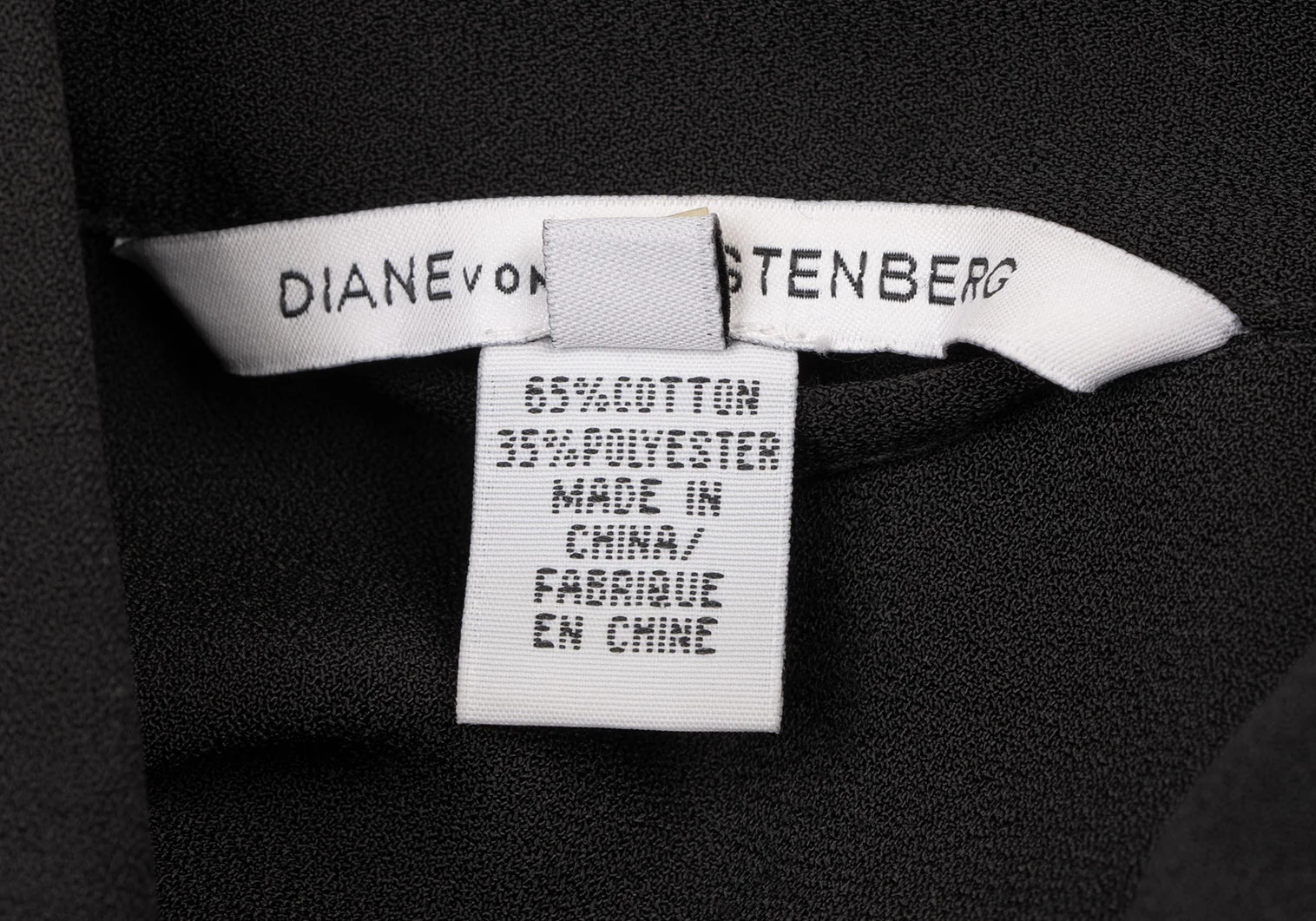 ダイアンフォンファステンバーグDIANE VON FURSTENBERG メタルボタンジョーゼットロングシャツ 黒4 【レディース】 ダイアンフォンファステンバーグDIANE VON FURSTENBERG メタル