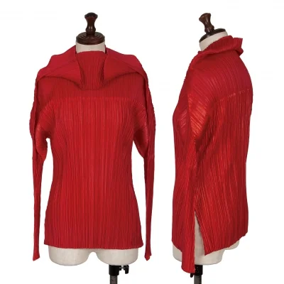 PLEATS PLEASE Drape Neck T Shirt