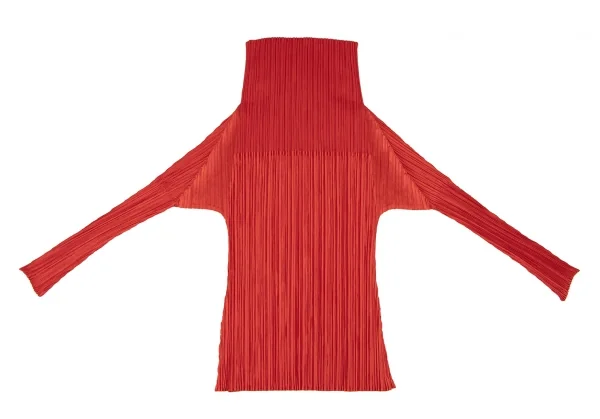 PLEATS PLEASE Drape Neck T Shirt K-137075_009