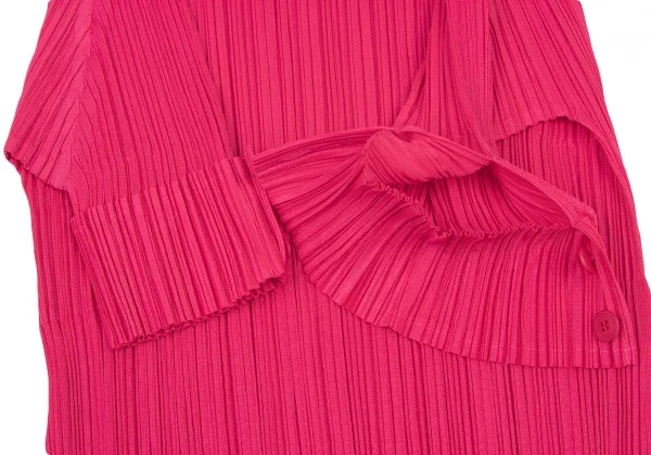 PLEATS PLEASE Button Neck T Shirt K-137076_010