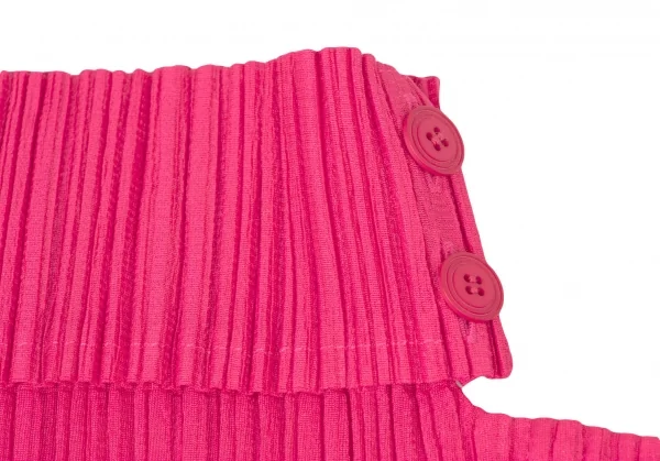 PLEATS PLEASE Button Neck T Shirt K-137076_005