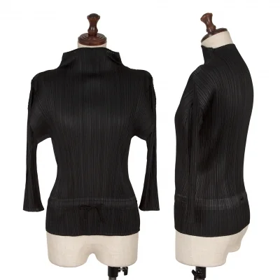 PLEATS PLEASE Draw Code Turtle Neck T Shirt