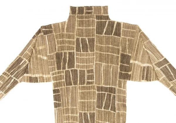 PLEATS PLEASE Tile Printed Turtle Neck T Shirt K-137079_003